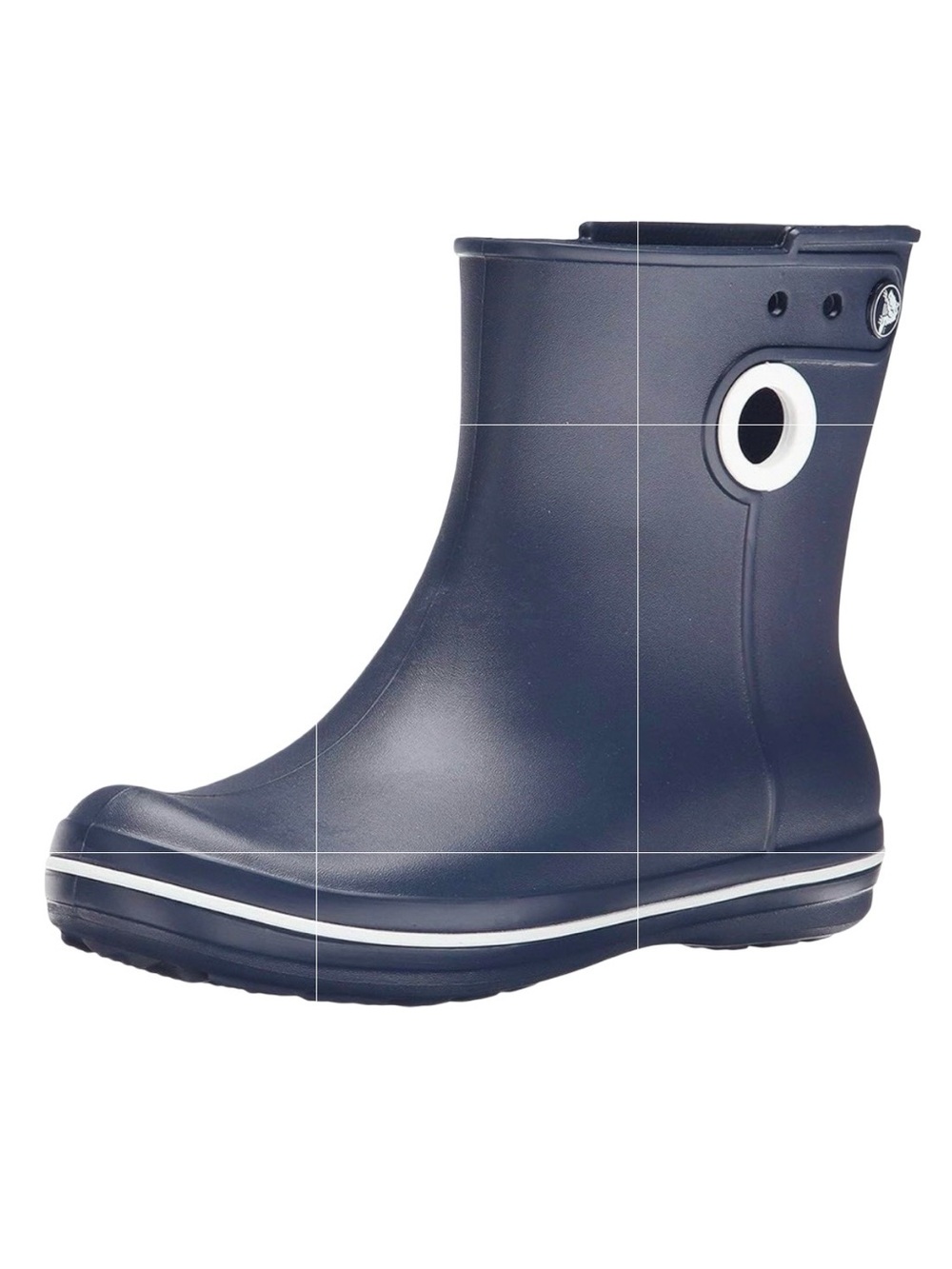 CROCS Jaunt Shorty Navy Blue Ankle Rain Boots Women’s W4 Excellent Condition
